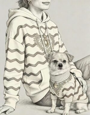 Luxury Pet Outfit Design Sketches - Personalized Concepts (Manufacturing Excluded)