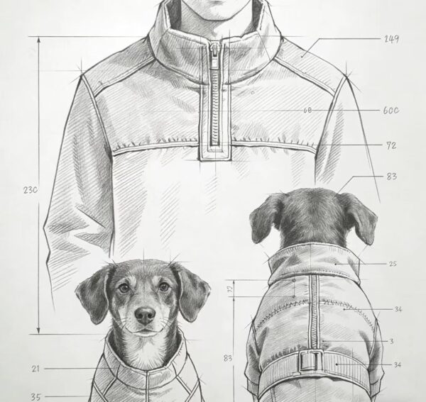 Luxury Pet Outfit Design Sketches - Personalized Concepts (Manufacturing Excluded)