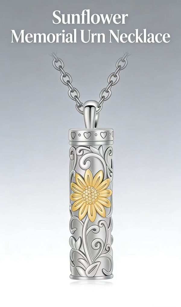 Sunflower Commemorative Necklace