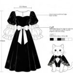 Pet Formal Dress & Tuxedo Outfit – Elegant Cat Dog Costume with Bow