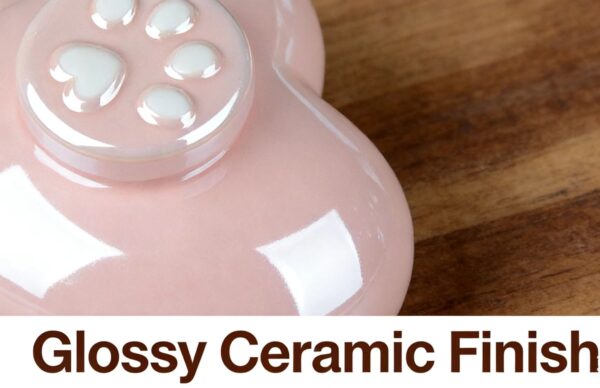 Heart & Paw Cat Memorial Keepsake Box – Pink Ceramic Pet Memory Urn