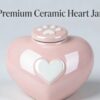 Heart & Paw Cat Memorial Keepsake Box – Pink Ceramic Pet Memory Urn