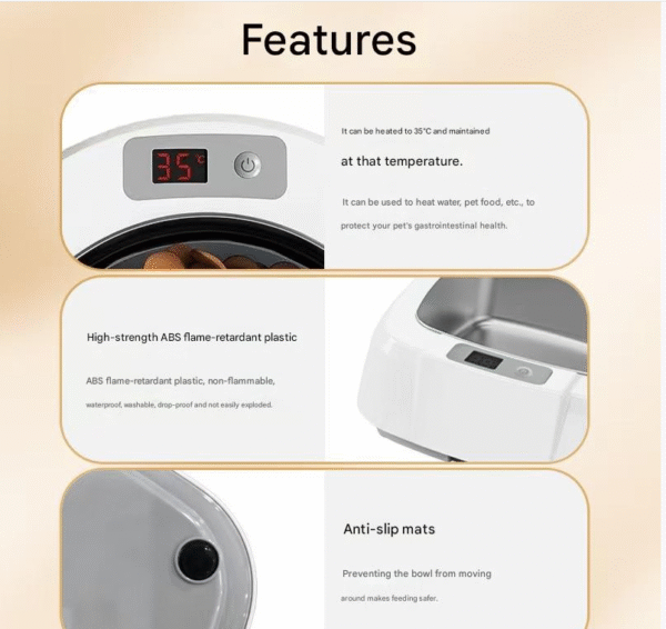 Smart Pet Bowl 35°C 🐶🐱 Keep Food Warm All Day!