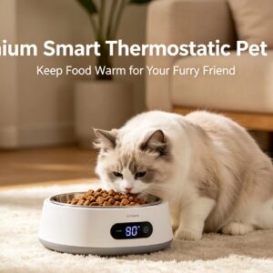 Smart Pet Bowl 35°C 🐶🐱 Keep Food Warm All Day!