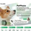 Pet tracking devices that allow you to contact your pet if it gets lost.