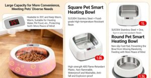 Smart Pet Bowl 35°C 🐶🐱 Keep Food Warm All Day!