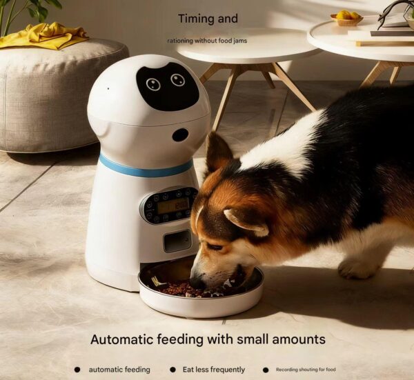 Smart Automatic Pet Feeder for Cats & Dogs – Timed Portion Control with Voice Recording