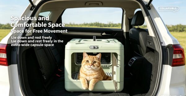 c0c32f526edfaa9804910a785155ebeb Collapsible Pet Travel Carrier | Portable Kennel for Cats & Small Dogs