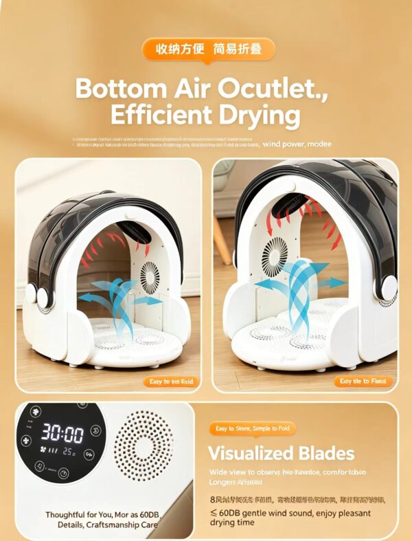 A New Era in Pet Grooming | Premium Foldable Pet Dryer