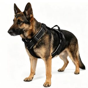 1 No Pull Reflective Dog Harness & Leash Set - Lightweight Anti-Choke Chest Vest for Outdoor Walking, Running & Night Safety
