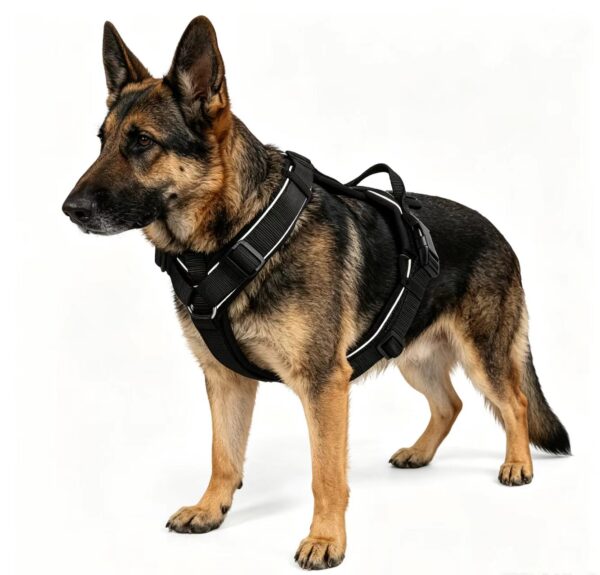 No Pull Reflective Dog Harness & Leash Set - Lightweight Anti-Choke Chest Vest for Outdoor Walking, Running & Night Safety