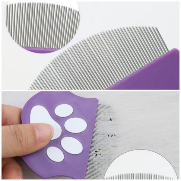 Pet Facial & Flea Comb: An Ultra-Fine, Safe Grooming Tool Designed Specifically for Dogs and Cats