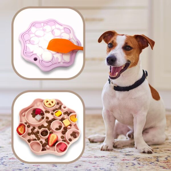 微信图片_20260505193931_1729_37 Silicone Slow Feeder Dog Bowl, Non-Slip Suction Cup Pet Slow Eating Bowl for Medium Dogs, Anti-Choking Interactive Puzzle Feeder