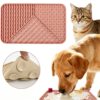 Silicone Pet Lick Mat, Slow Feeder & Anxiety Relief Mat for Dogs and Cats