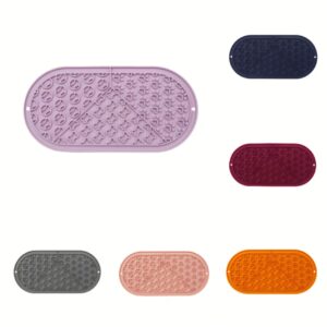 Silicone Pet Lick Mat, Slow Feeder & Anxiety Relief Mat for Dogs and Cats
