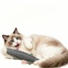Silicone Crocodile-Shaped Cat Toothbrush Toy — Built-in Catnip, Teeth-Cleaning & Grinding Stick — Food-Grade, Bite-Resistant Chew Toy — Suitable for Adult Cats & Kittens
