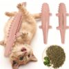 Silicone Crocodile-Shaped Cat Toothbrush Toy — Built-in Catnip, Teeth-Cleaning & Grinding Stick — Food-Grade, Bite-Resistant Chew Toy — Suitable for Adult Cats & Kittens